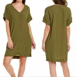 Madewell Olive Green V-Neck Dress